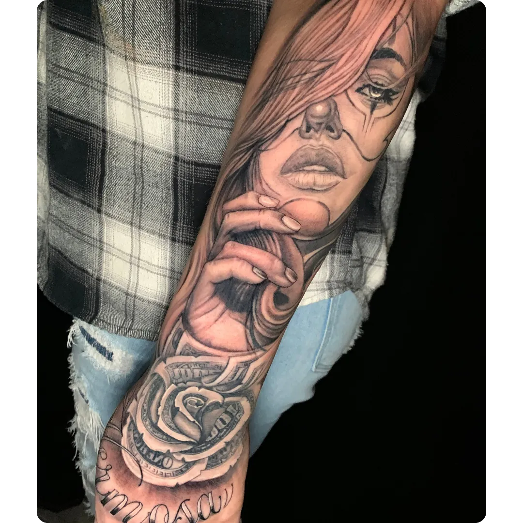 Custom tattoo by Curtis Duke, Alliance Tattoo Eugene Oregon