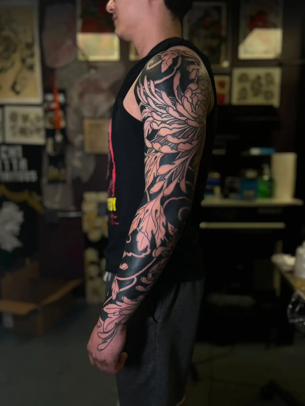 Traditional Japanese tattoo by Kaichi Fujita, Alliance Tattoo Eugene Oregon